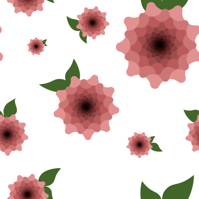 12 Seamless Digital Patterns, Pink and White Flowers, Use for